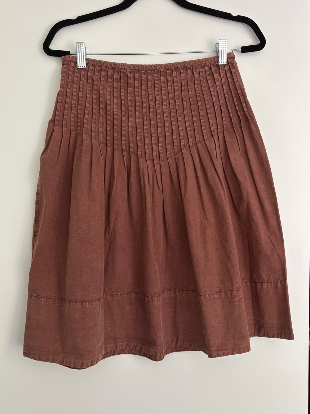Free People- Pleated Rustic Brown Women’s Skirt